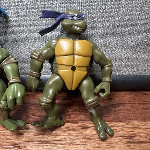 Lot Of 3 Vintage TMNT Figures Original Teenage Mutant Ninja Turtles Figures - Picture 4 of 7